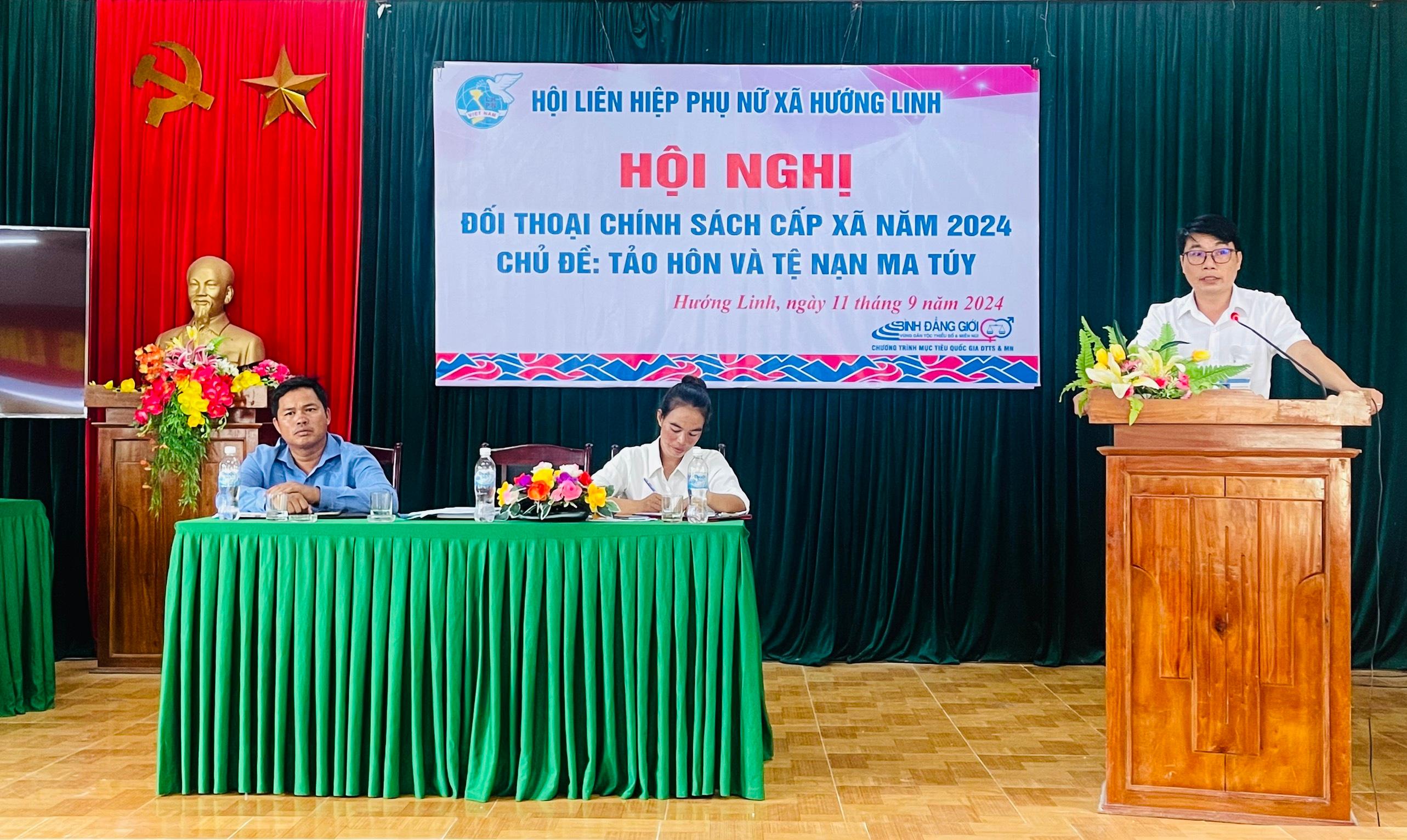 HLHPN xã Hướng Linh tổ chức đối thoại chính sách về “Tảo hôn và tệ nạn ma túy” trên địa bàn